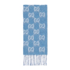 Bufanda de mezcla de lana y alpaca con GG