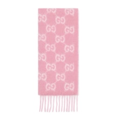 Bufanda de mezcla de lana y alpaca con GG