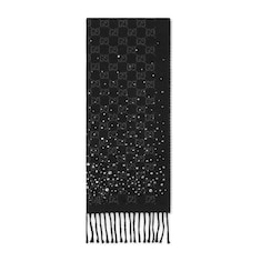 GG wool scarf with crystals