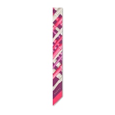 Printed silk twill ribbon