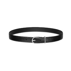 Belt with stirrup buckle