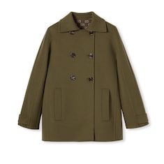 Manteau à double boutonnage en laine