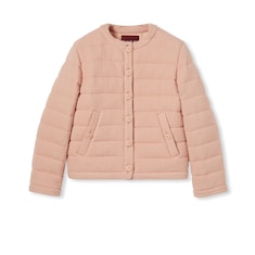 Textured wool tweed padded jacket