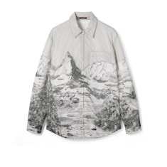 Chaqueta de nylon con estampado