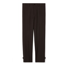กางเกง Wool gabardine pant with logo