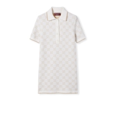 GG cashmere wool jacquard dress