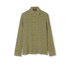 Camisa de crêpe de Chine de seda 