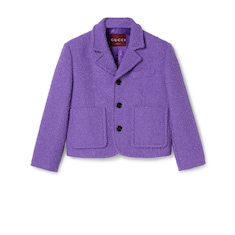 Giacca in lana e cotone bouclé