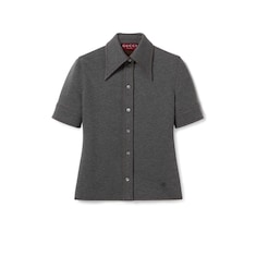 Wool cotton jersey shirt