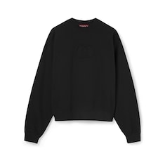 Sweatshirt aus gebürstetem Baumwolljersey