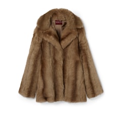 Caban en shearling doux à effet dégradé