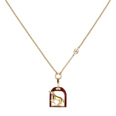 Collana con ciondolo pendente ispirato al cavallo