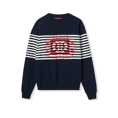 Sudadera de punto de algodón con estampado