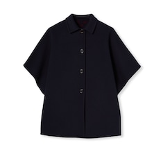 Reversible wool silk coat