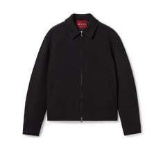 Veste double zippée en laine