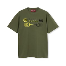 T-shirt in jersey di cotone stampato