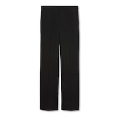 Pantalon en gabardine de laine avec broderie