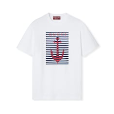 Camiseta de punto de algodón estampado