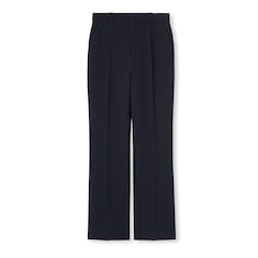 Light wool crêpe pant with embroidery