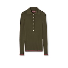 Cashmere silk top with embroidery