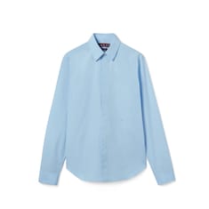 Chemise en popeline de coton avec broderie