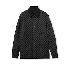 Chaqueta de franela cepillada con GG