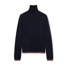 Col roulé en cachemire doux et fin 