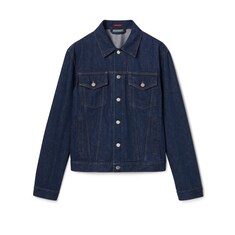 Cotton denim jacket with Web