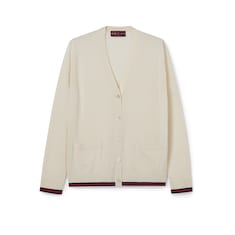 Cardigan in seta e cashmere extra fine