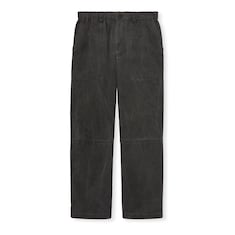 Hose aus Baumwollcanvas in Délavé-Optik mit Logo