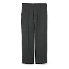 Wool grisaille pants with embroidery