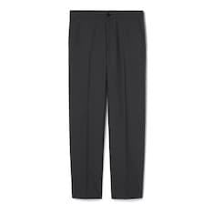 Pantalon en serge de laine mélangée avec logo