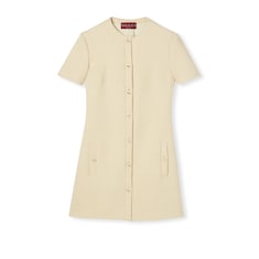 Textured wool tweed dress