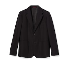 Chaqueta lona de algodón botonadura sencilla