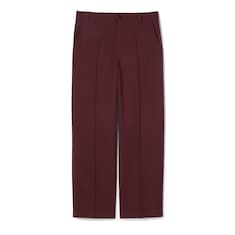 Pantalon en gabardine de laine avec logo