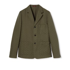 Giacca in tessuto GG di misto cotone