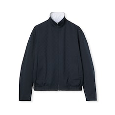 Giacca reversibile con cerniera in gabardina di cotone