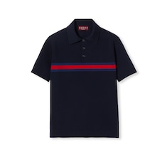 Cotton piquet polo shirt with Web