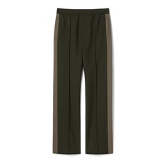 Pantalón de sarga de lana con logotipo