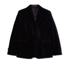 Stretch cotton velvet jacket
