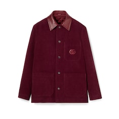 Veste en velours côtelé avec Double G