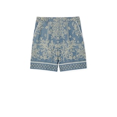Shorts aus GG Denim-Jacquard