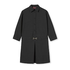 Wool dress with Horsebit