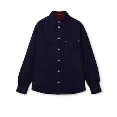 Camicia reversibile in denim e flanella