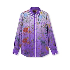 Chemise en soie imprimée