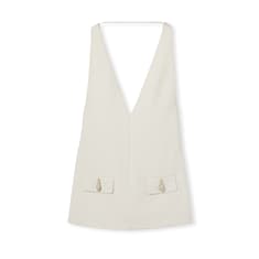 Crêpe wool silk jumpsuit with tiger