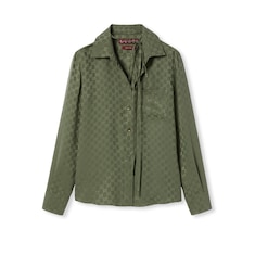 Chemise en jacquard de soie GG