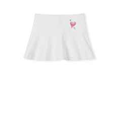 Cotton canvas skirt with patch
