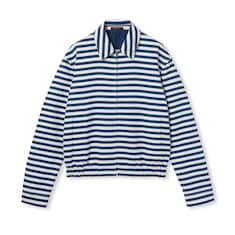 Printed GG cotton jacquard zip jacket