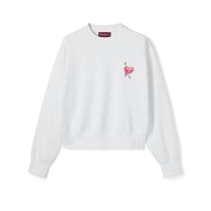 Cotton jersey sweatshirt with patch